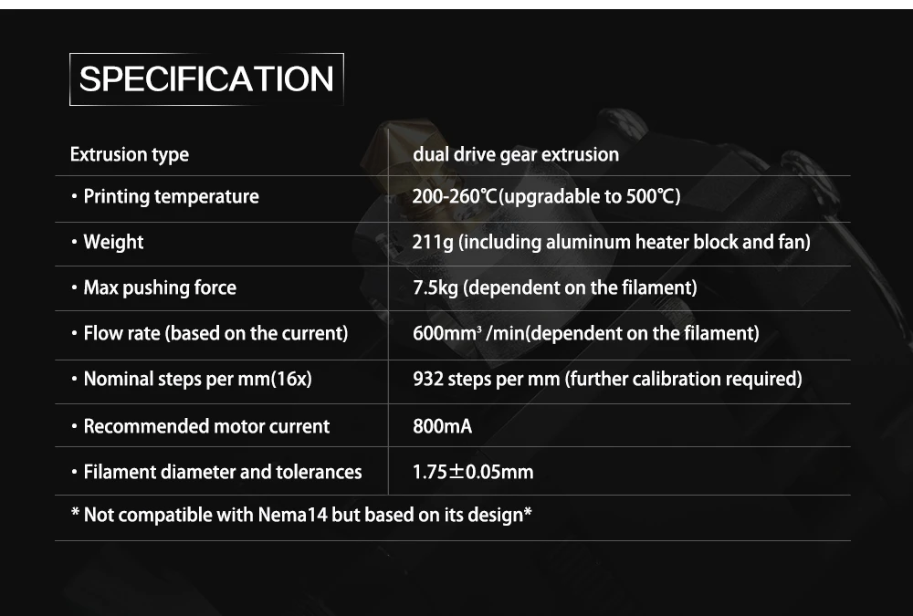 BIQU H2 Dual Gear Extruder - SoluNOiD.dk